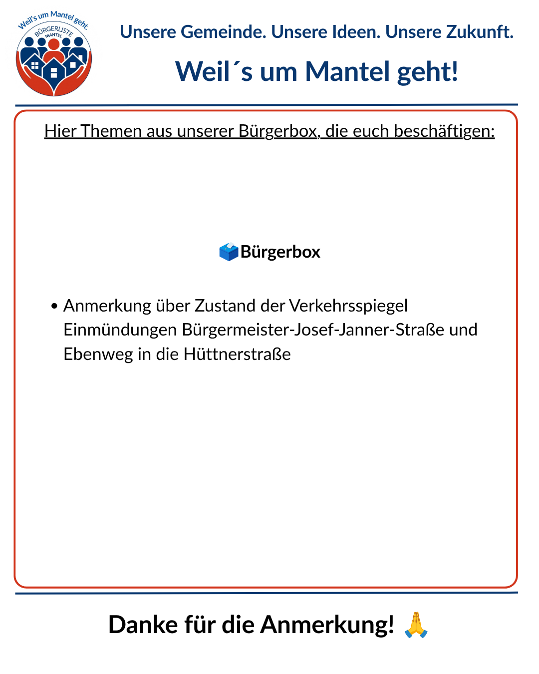 Status Verkehrsspiegel